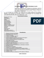 Procedimento de Calibração de Válvulas de Segurança e Alívio