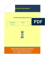 Guidance on Good Documentation Practices