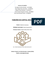 Funções do Capital Social - Trabalho Direito Empresarial II