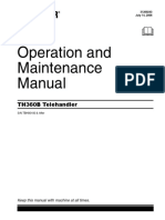 Cat TH360B Telehandler Operator and Maintanence Manual