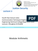 Fourth Year Lecture Notes Communication Techniques Engineering Dept. Engineering Technical College/Najaf 2019-2020 Lecturer: Dhurgham Al-Khaffaf