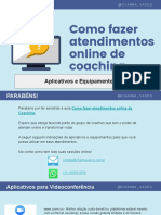 Aplicativos e Equipamentos para Atendimento Online de Coaching