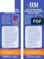 Fire Extinguisher Inspection Checklist