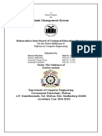 Bank Management System: Maharashtra State Board of Technical Education, Mumbai