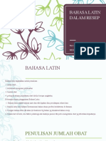 Bahasa Latin Dalam Resep