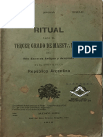 1916 Ritual Maestro Masón R