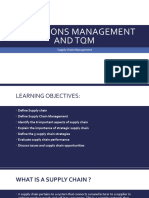 Operations Management and TQM