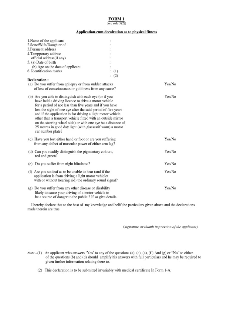 Form 1 | PDF