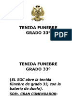 TENIDA FUNEBRE GRADO 33 VIRTUAL Del Supremo Consejo