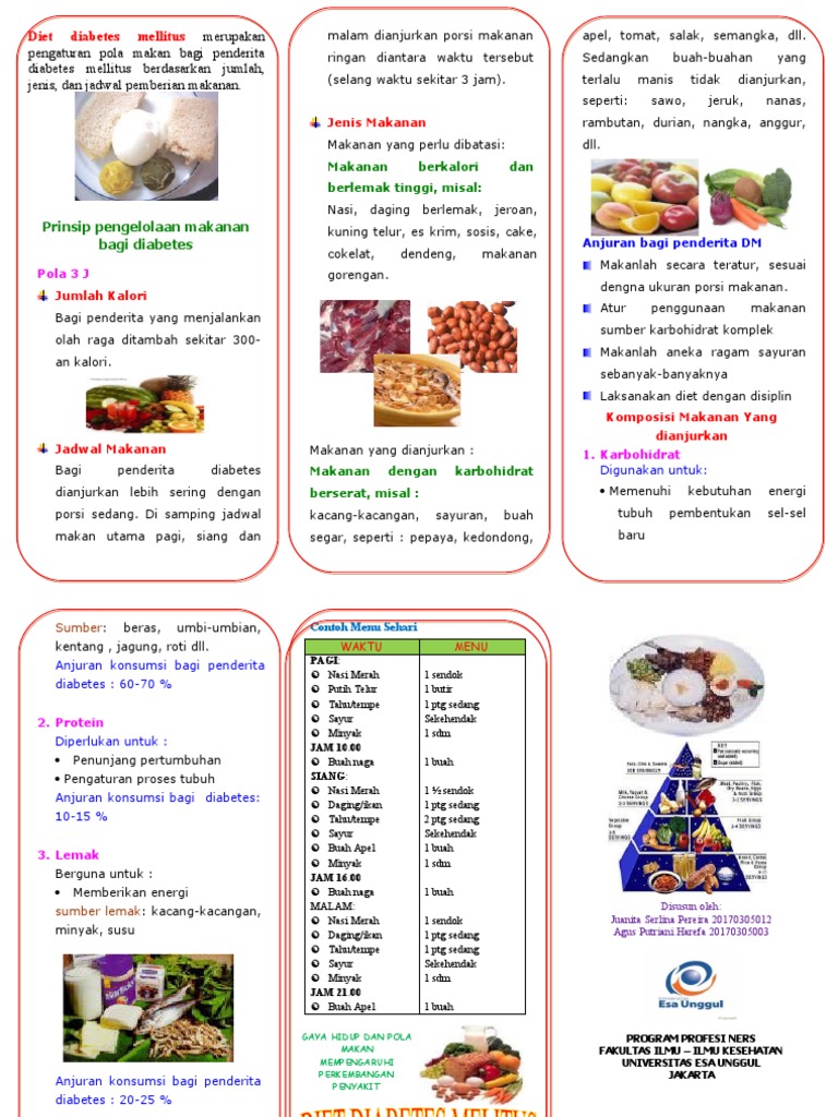 Leaflet diet dm pdf