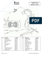 MODEL H10-60 Parts List: Description No. Part No. Description No. Part No