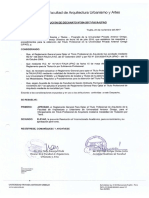 Reglamento General Para Optar El Titulo Profesional de Arquitecto - Rd 384-2017-Faua-upao