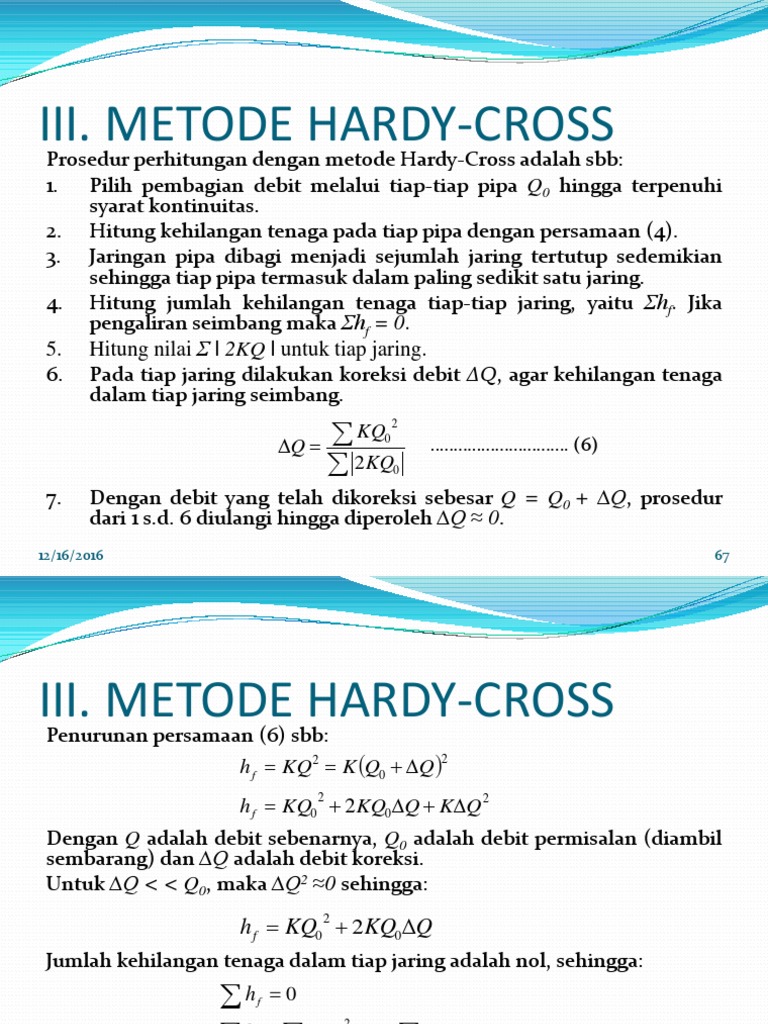 Metode Hardy-Cross | PDF