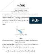 Cálculo II - Gabarito de prova com questões de cálculo de volumes e integrais
