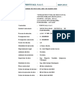 Informe Del Residente Pilanco