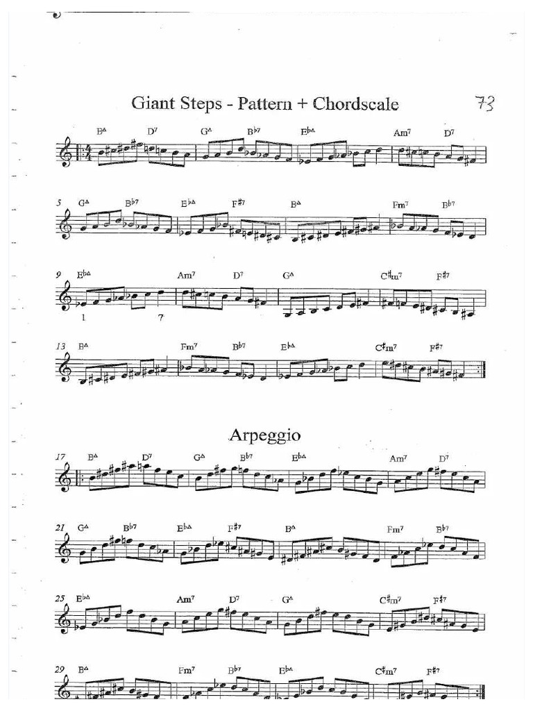 Giant Steps Exercise 2 | PDF