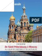 Croisière de St-Petersbourg à Moscou 2022
