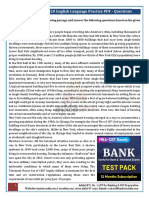 SBI Clerk Mains 2020 English Language Practice PDF - Questions