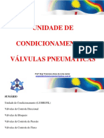 Unidade de condicionamento e válvulas pneumáticas