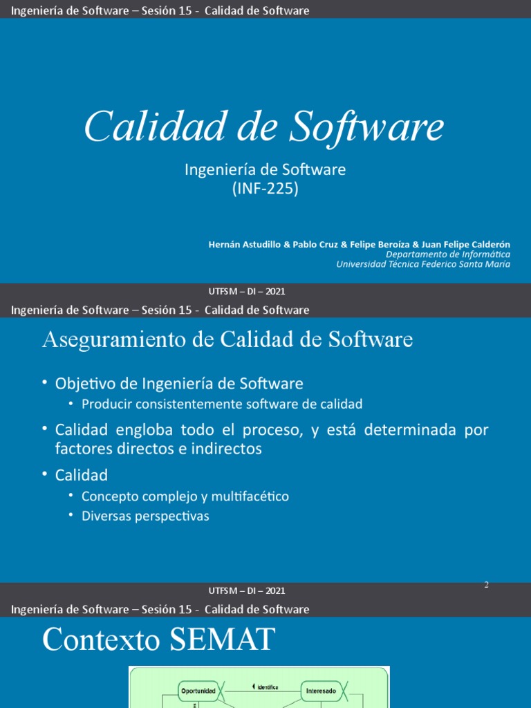 15 - Calidad de Software | PDF | Calidad (comercial) | Software