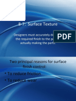 Surface Texture Design Requirements