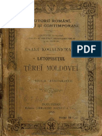 Enaki Kogalniceanu - Letopisetul Tarei Molodvei (Bucuresci, 1895)