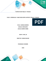 Contratación Pública y Privada Fase 5 - Diferencias y Similitudes Entre Contrato Público y Privado