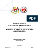 NIH Guidelines for Conducting Research in MOH Facilities