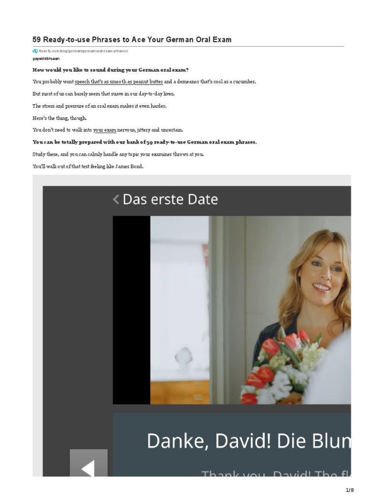59 ReadyToUse Phrases To Ace Your German Oral Exam PDF Test