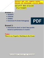 Cognizant 2021 Exam Pattern Round 1:: - Quants - Logical - Verbal - Automata Fix (Code Debugging)