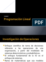 Programación Lineal