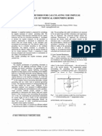 A Simplified Method for Calculating the Impulse Resistence of Vertical Grounding Rods