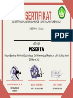 Penghargaan Pencapaian Akademis Sertifikat 2