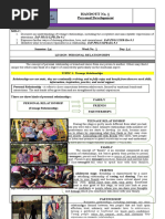 Handout No. 1 Personal Development: Co Qah + Melc LW