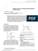 Analysis of The Adiabatic Process by Using The Thermodynamic Property Diagram of Water Vapor