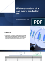 Analysis of lead ingot production line efficiency