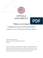 "Matter Out of Place": Humanitarianism and The Construction of National Identities. The Cases of Palestinian and Sahrawi Refugees