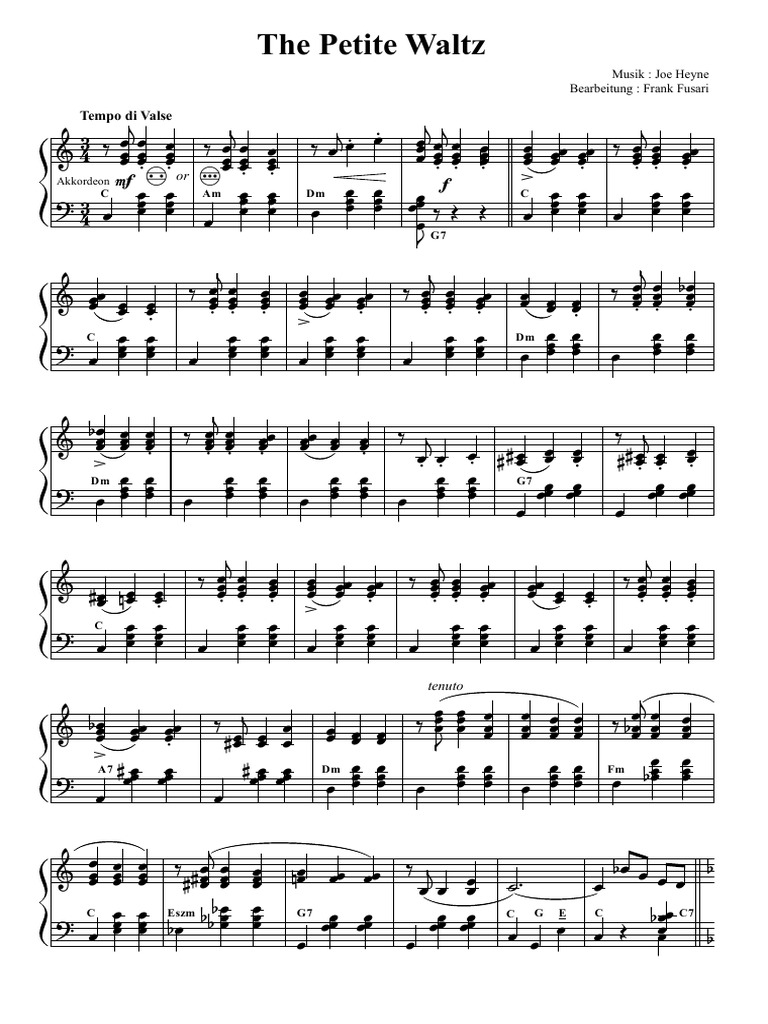 The Petite Waltz: Tempo Di Valse | PDF | Waltzes | Musical Forms