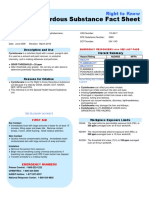 Hazardous Substance Fact Sheet: Right To Know