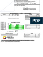 Factura eléctrica Ambato con detalles de consumo, subsidio e información de vacunación COVID-19
