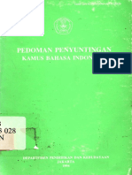 Pedoman Penyuntingan Kamus Bahasa Indonesia1994