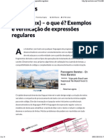 Exemplos e Verificação de Expressões Regulares