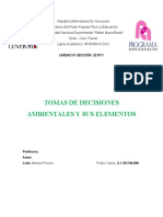 (Unidad IV) (Informe) TOMAS DE DECISIONES AMBIENTALES