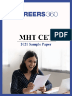 MHTCET Sample Paper 2021