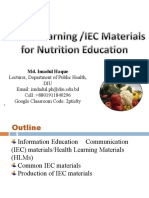 Lec - 4 - Health Learning IEC Materials For Nutrition Education
