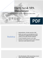 Legal & Regulatory Environment For Banking & Financial Services - SARFAESI Act 2002