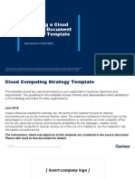 Designing A Cloud Strategy Document Example Template: Attachment To G00376856