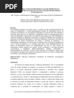 Tecendo Relações Entre Resolução de Problemas e Investigações Matemáticas Nos Anos Finais Do Ensino Fundamental