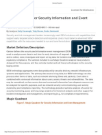 Magic Quadrant For Security Information and Event 3 Dec 2018