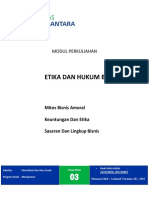 Pertemuan 3 Modul Mata Kuliah (Etika Hukum Bisnis)